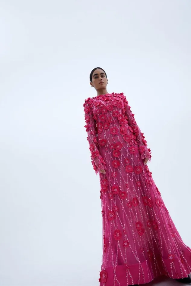 Women Long Sleeve Dresses Rachel Gilbert LANDON GOWN