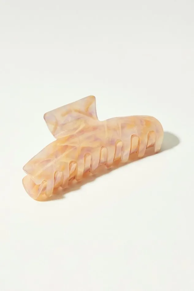Women Lucky Brand Hair Accessories Pink Marbled Claw Light Pink
