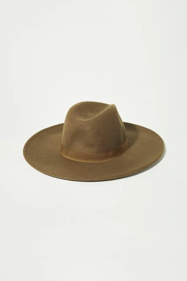 Women Lucky Brand Hats Wool Wide Brim Ranger Hat Dark Green Women Lucky Brand Hats Wool Wide Brim Ranger Hat Dark Green