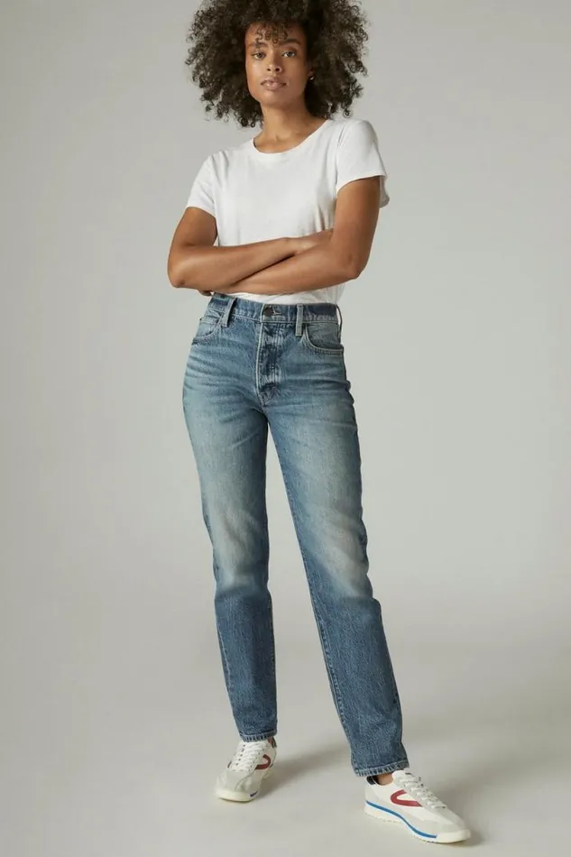 Women Lucky Brand Jeans Drew Mom Jean Adair