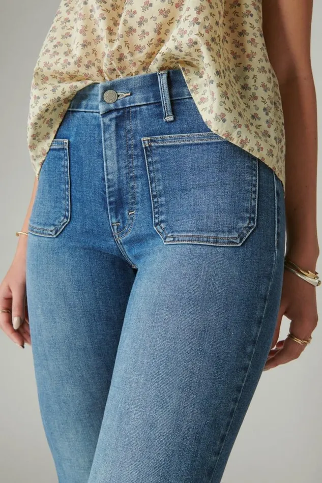 Women Lucky Brand Jeans High Rise Stevie Flare Farrah