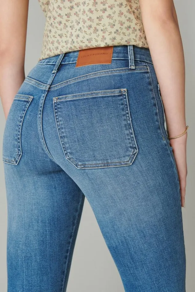 Women Lucky Brand Jeans High Rise Stevie Flare Farrah