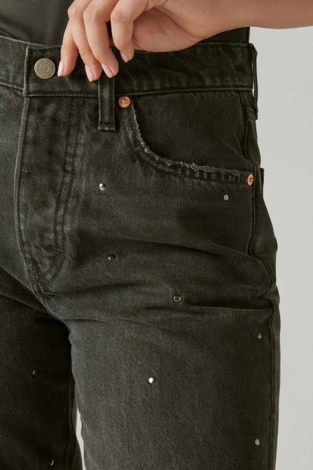Women Lucky Brand Jeans Lucky Legend Studded High Rise 90s Loose Diamond Hallow