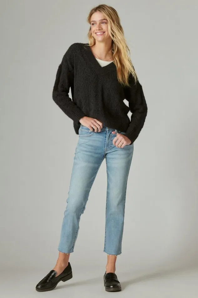 Women Lucky Brand Jeans Sweet Crop Darwin Ct