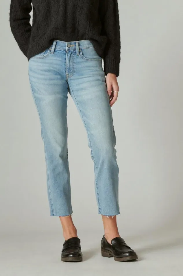 Women Lucky Brand Jeans Sweet Crop Darwin Ct
