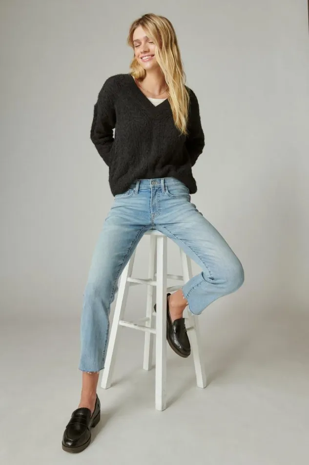 Women Lucky Brand Jeans Sweet Crop Darwin Ct