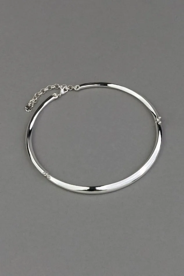 Women Lucky Brand Jewelry Modern Choker Necklace Silver