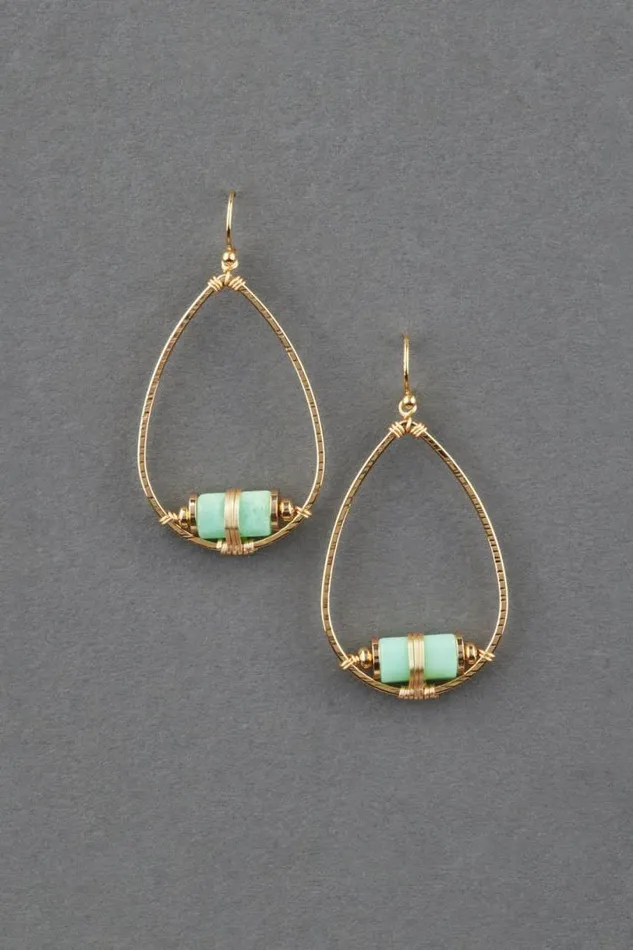 Women Lucky Brand Jewelry Modern Stone Drop Earring Gold