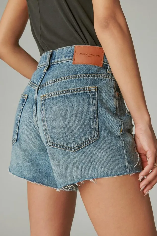 Women Lucky Brand Shorts 90s Midi Short All In Bloom