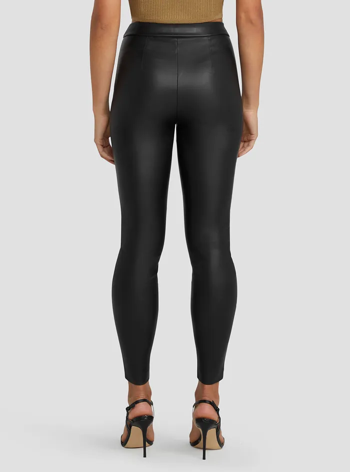 Women Marciano GUESS Marciano Black Faux Leather Hype Pants