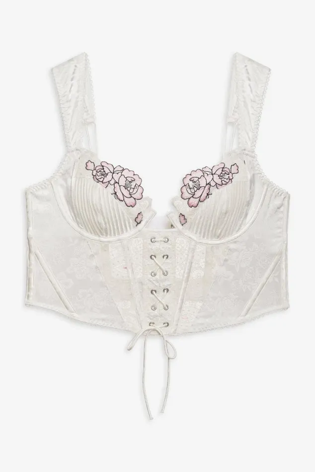 Women Marit Bustier White For Love and Lemons Lingerie