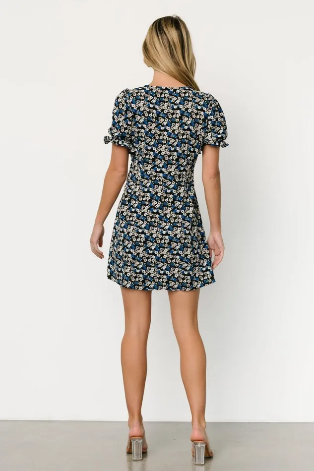 Women Mary Mini Dress Black Floral Baltic Born Short Dresses Women Mary Mini Dress Black Floral Baltic Born Short Dresses