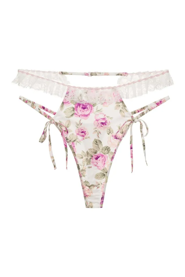 Women Mary Rose HighWaist Panty Pink For Love and Lemons Lingerie