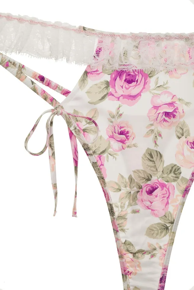 Women Mary Rose HighWaist Panty Pink For Love and Lemons Lingerie