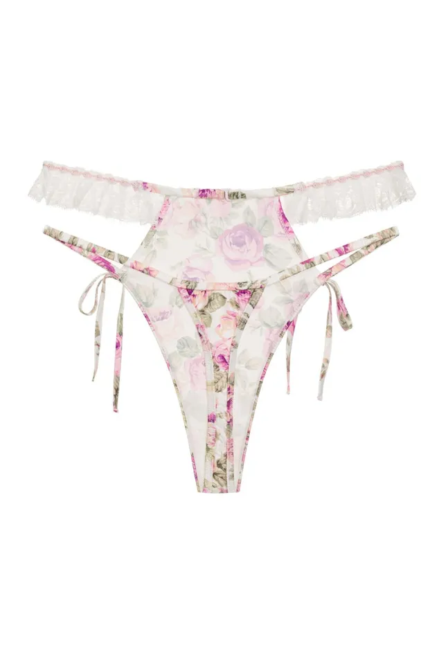 Women Mary Rose HighWaist Panty Pink For Love and Lemons Lingerie