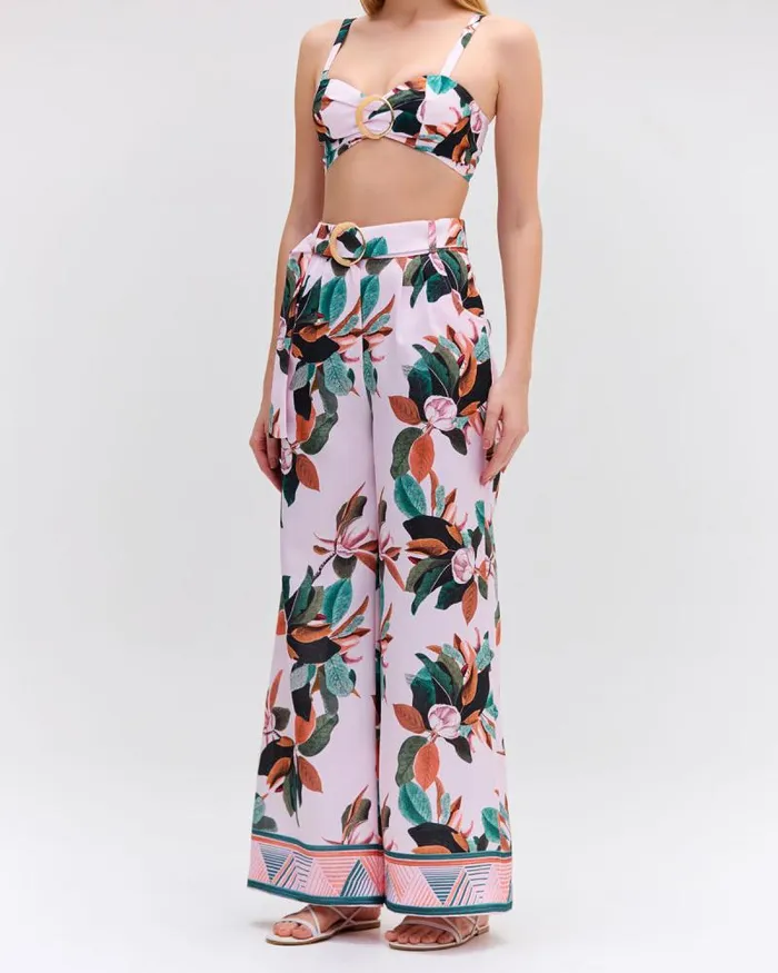 Women Matching Sets PatBO Magnolia Wide Leg Pant FINAL SALE Chalk Pink
