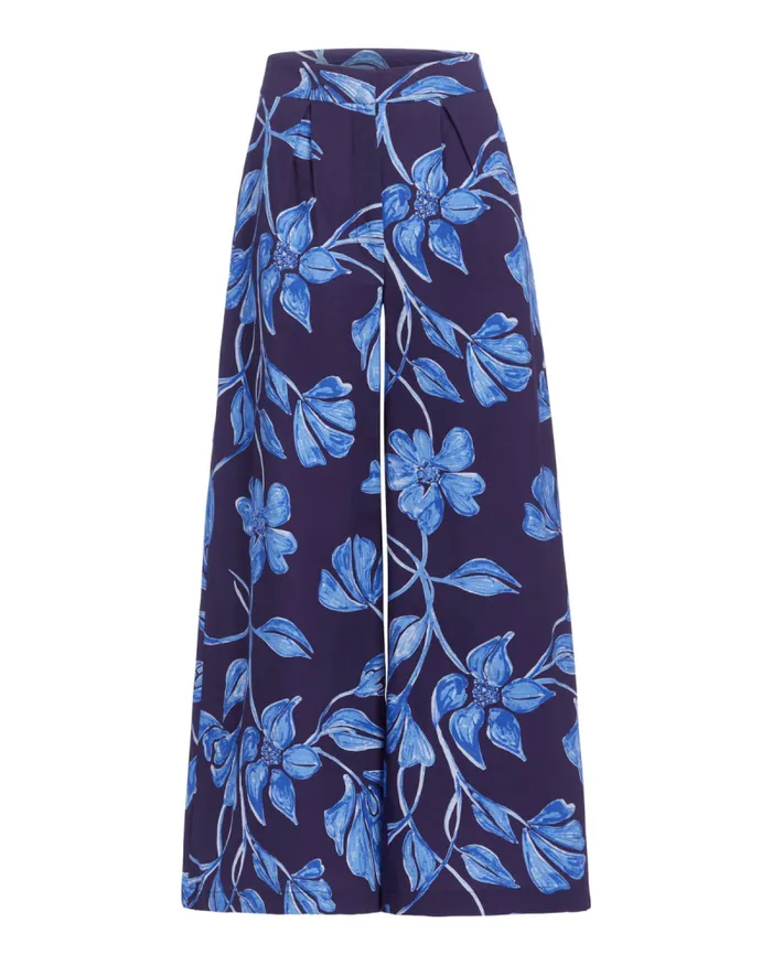 Women Matching Sets PatBO Nightflower Wide Leg Pant FINAL SALE Indigo