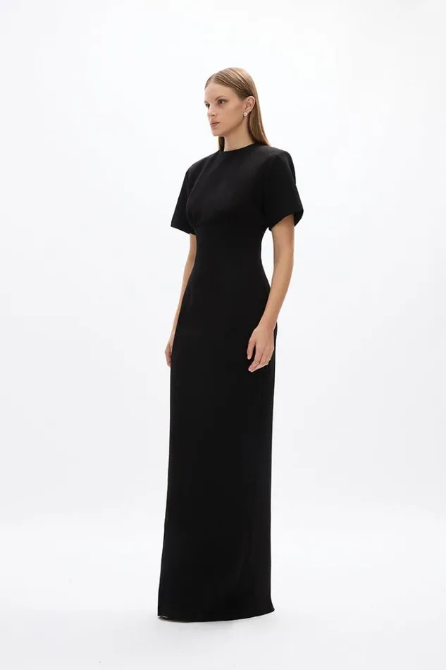 Women Maxi Dresses Rachel Gilbert Dover Gown Black Women Maxi Dresses Rachel Gilbert Dover Gown Black