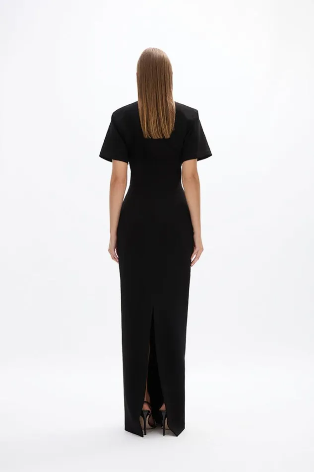 Women Maxi Dresses Rachel Gilbert Dover Gown Black Women Maxi Dresses Rachel Gilbert Dover Gown Black