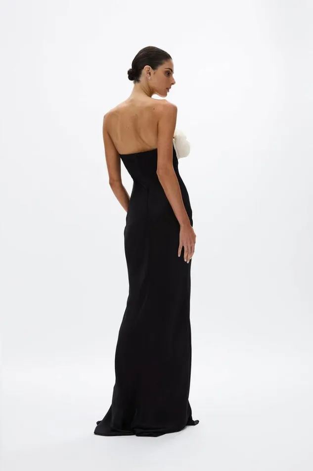 Women Maxi Dresses Rachel Gilbert Fiorella Gown BlackIvory Women Maxi Dresses Rachel Gilbert Fiorella Gown BlackIvory