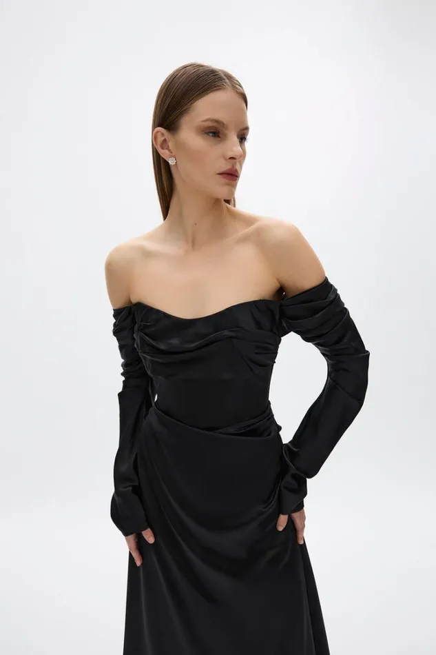 Women Maxi Dresses Rachel Gilbert LUCIEN SLEEVE GOWN Women Maxi Dresses Rachel Gilbert LUCIEN SLEEVE GOWN
