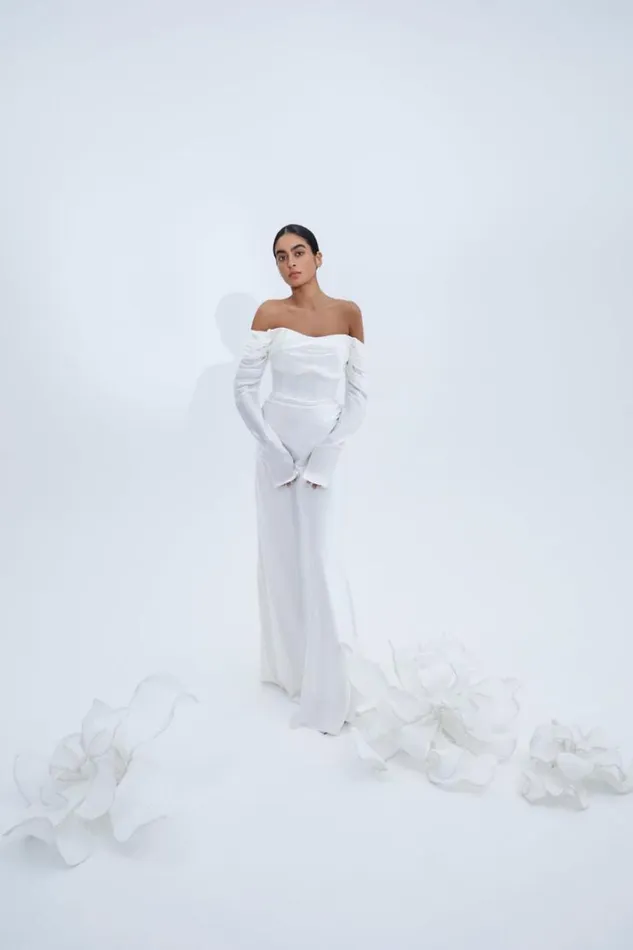 Women Maxi Dresses Rachel Gilbert LUCIEN SLEEVE GOWN Women Maxi Dresses Rachel Gilbert LUCIEN SLEEVE GOWN