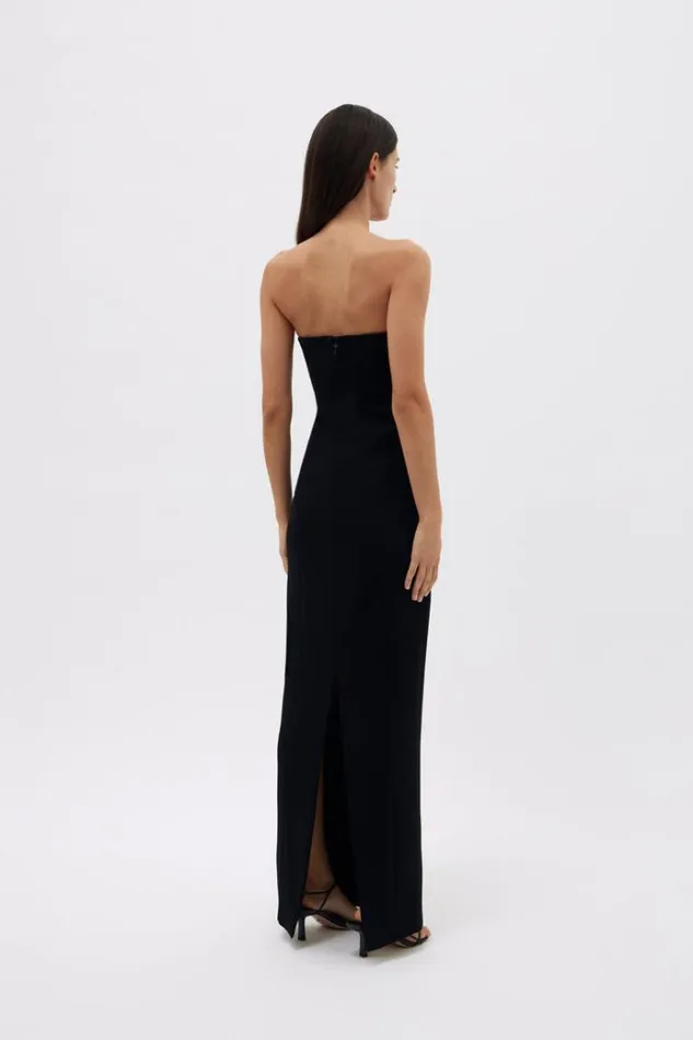 Women Maxi Dresses Rachel Gilbert Lukas Gown In Black