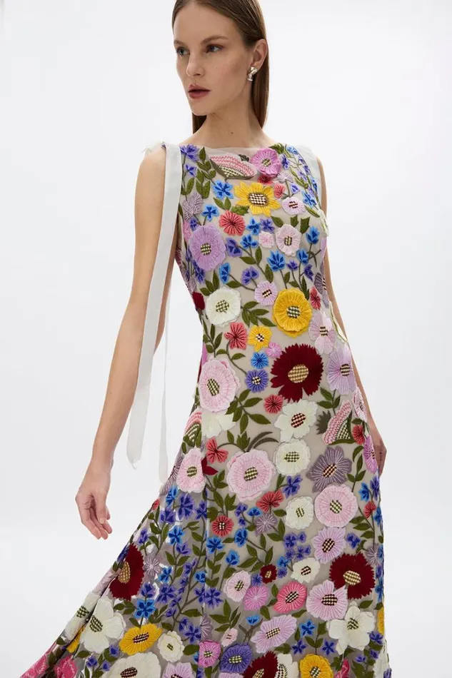 Women Maxi Dresses Rachel Gilbert Nya Gown Multi Women Maxi Dresses Rachel Gilbert Nya Gown Multi