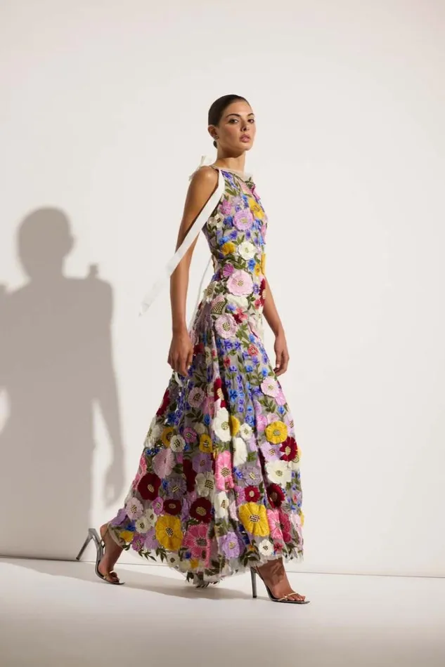 Women Maxi Dresses Rachel Gilbert Nya Gown Multi Women Maxi Dresses Rachel Gilbert Nya Gown Multi