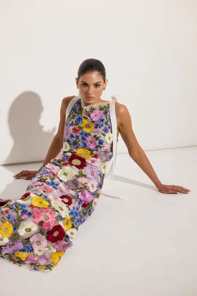 Women Maxi Dresses Rachel Gilbert Nya Gown Multi Women Maxi Dresses Rachel Gilbert Nya Gown Multi