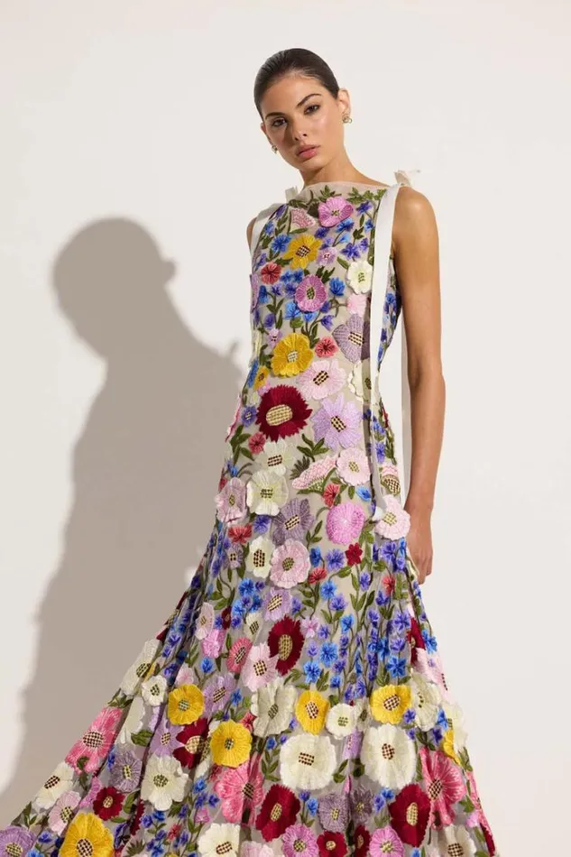 Women Maxi Dresses Rachel Gilbert Nya Gown Multi Women Maxi Dresses Rachel Gilbert Nya Gown Multi