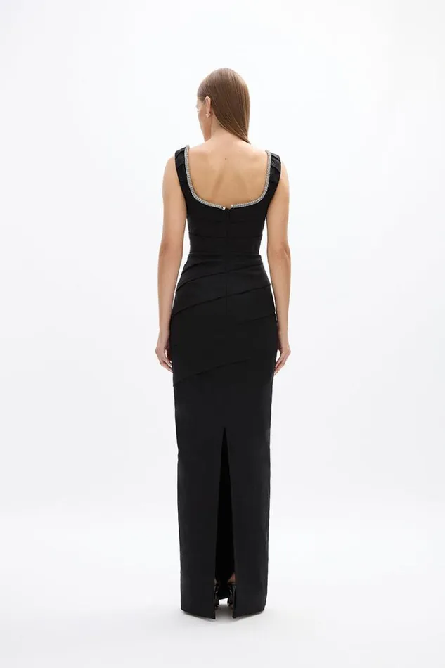 Women Maxi Dresses Rachel Gilbert Onyx Gown Black