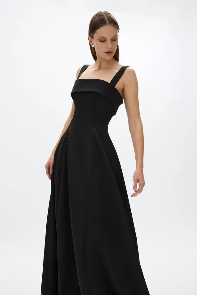 Women Maxi Dresses Rachel Gilbert Serra Gown Black