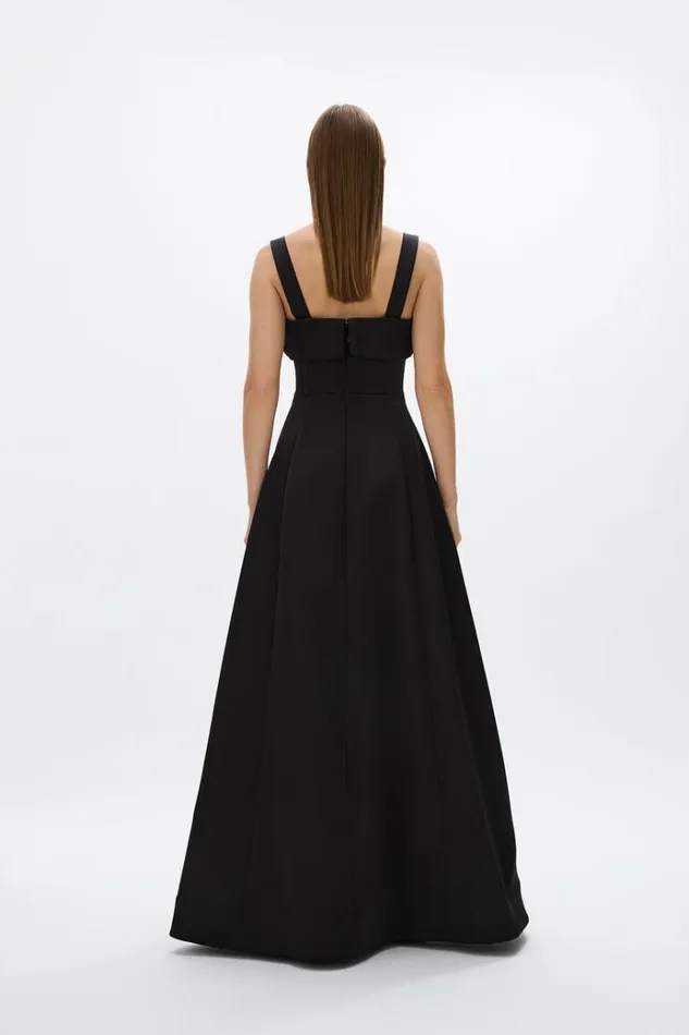 Women Maxi Dresses Rachel Gilbert Serra Gown Black