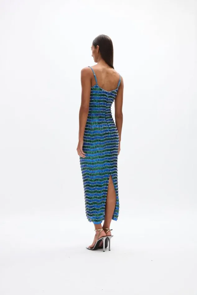 Women Maxi Dresses Rachel Gilbert Zeph Gown BlueGreen Women Maxi Dresses Rachel Gilbert Zeph Gown BlueGreen