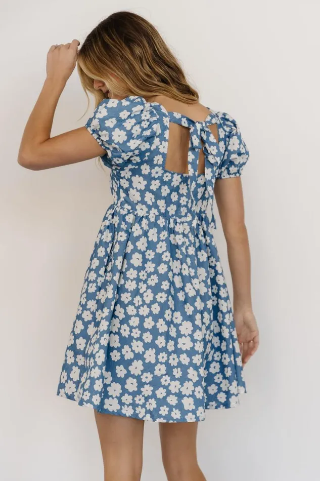 Women McKell Mini Dress Chambray Floral Baltic Born Short Dresses Women McKell Mini Dress Chambray Floral Baltic Born Short Dresses