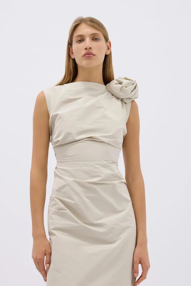 Women Midi Dresses Rachel Gilbert HENLEY DRESS Women Midi Dresses Rachel Gilbert HENLEY DRESS