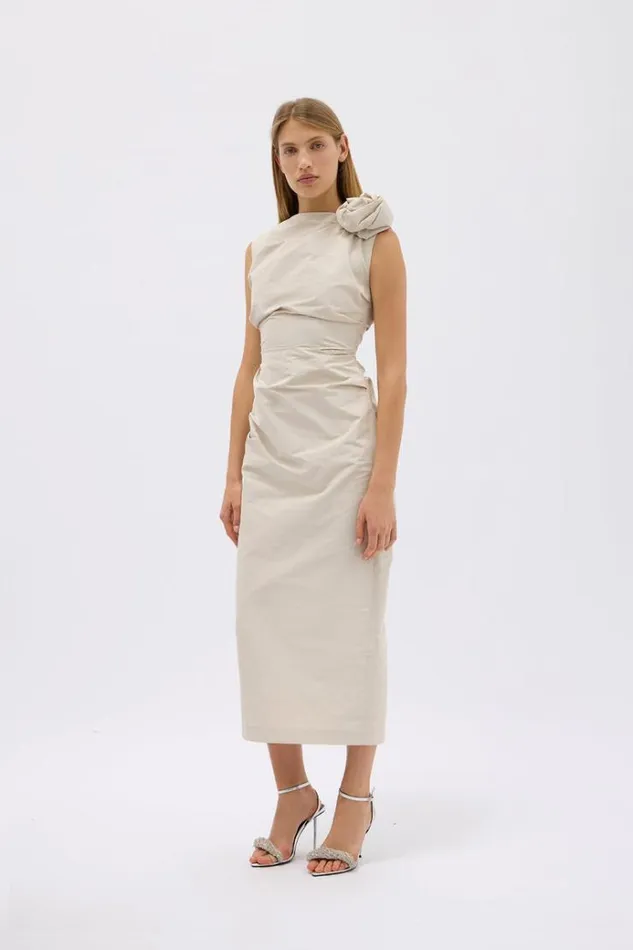 Women Midi Dresses Rachel Gilbert HENLEY DRESS Women Midi Dresses Rachel Gilbert HENLEY DRESS