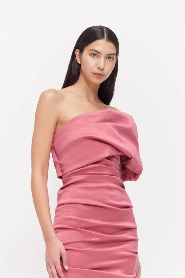 Women Midi Dresses Rachel Gilbert Kat Dress In Rose