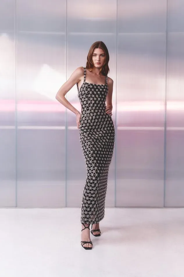 Women Midi Dresses Rachel Gilbert NIXON GOWN Women Midi Dresses Rachel Gilbert NIXON GOWN