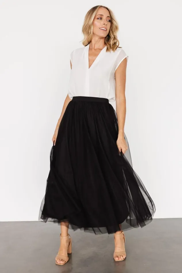 Women Mila Tulle Skirt Black Baltic Born Tulle Styles