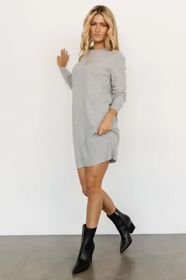 Women Miller Sweater Dress Gray Baltic Born Short Dresses Women Miller Sweater Dress Gray Baltic Born Short Dresses