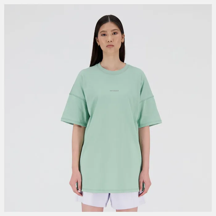 Women NB Athletics Nature State Short Sleeve Tee Sage Leaf New Balance Shirts Women NB Athletics Nature State Short Sleeve Tee Sage Leaf New Balance Shirts