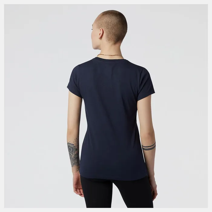 Women NB Essentials Stacked Logo Tee Eclipse New Balance Shirts Women NB Essentials Stacked Logo Tee Eclipse New Balance Shirts