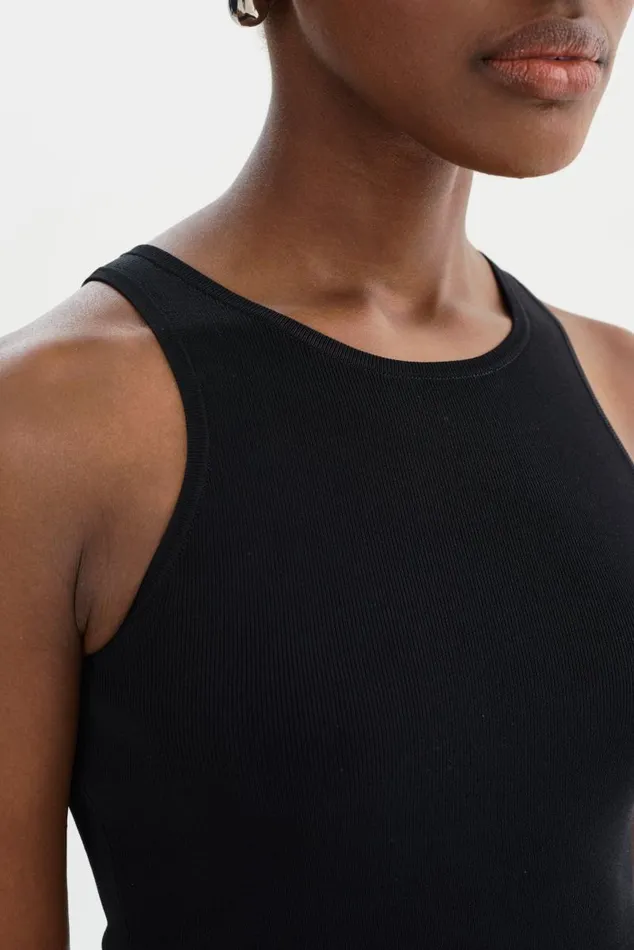 Women NEVINA Knit Tank Top Black LAMARQUE Tops