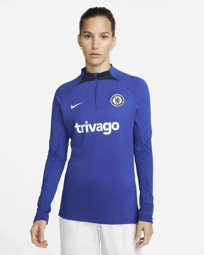 Women Nike All Clothing Chelsea FC Strike Rush Bluecollege Navywhite