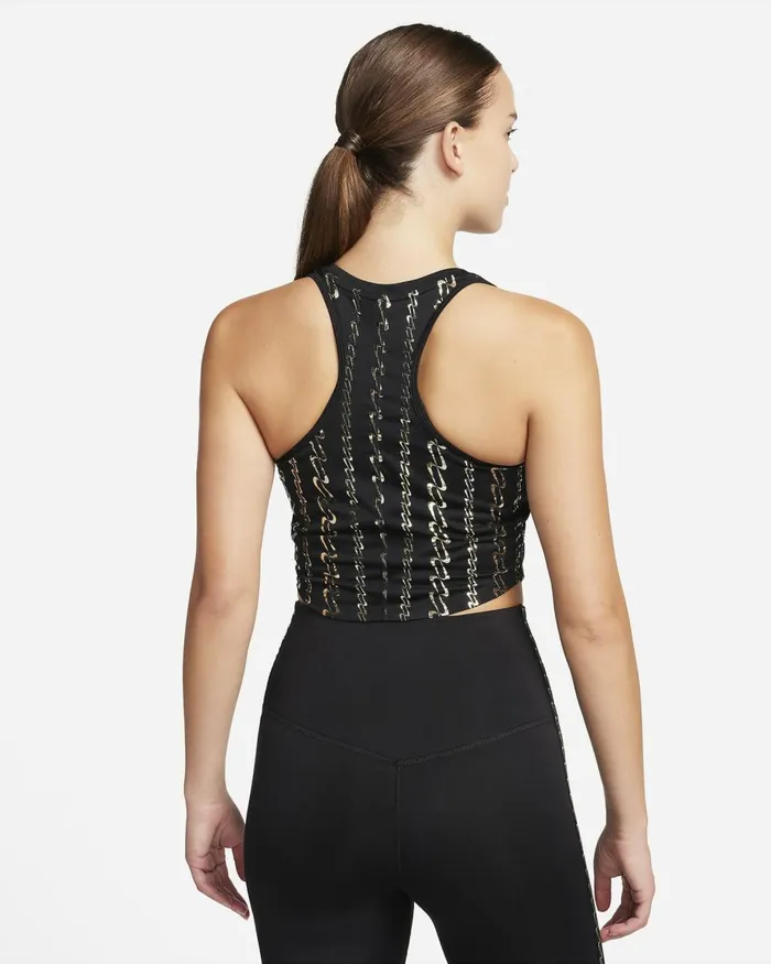Women Nike All Clothing DriFIT One Blackwhite