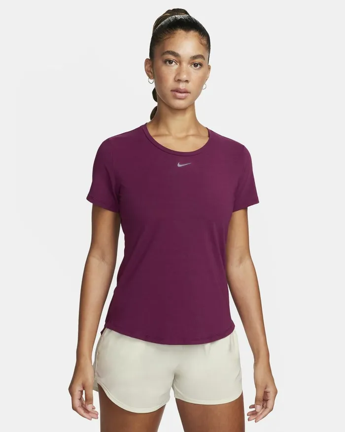 Women Nike All Clothing DriFIT UV One Luxe Bordeaux