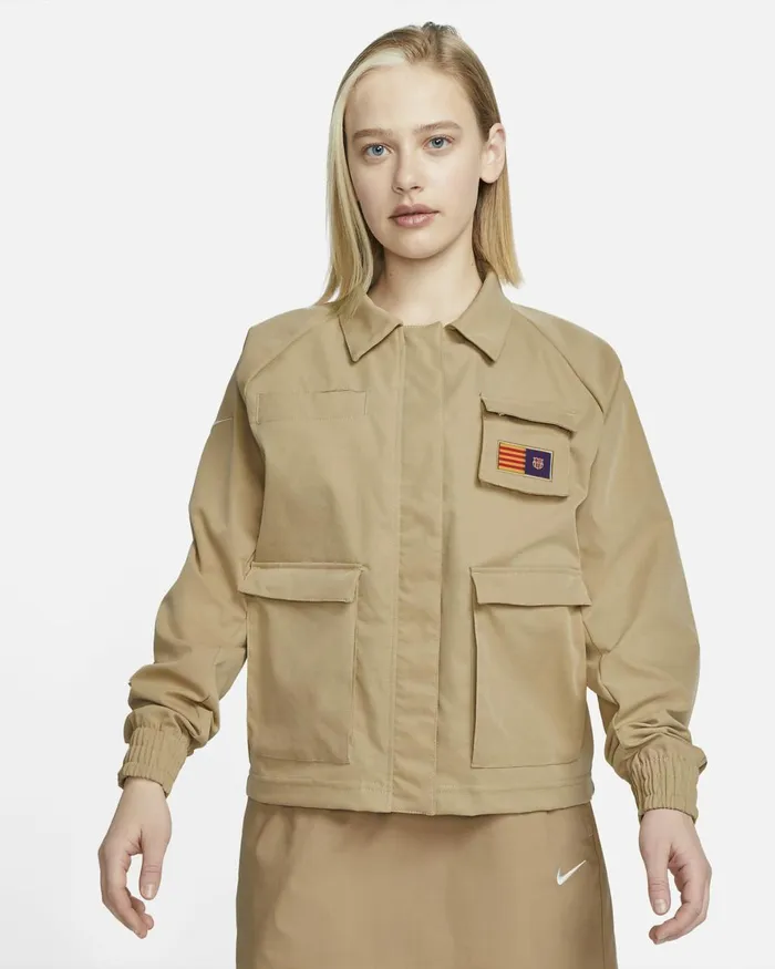 Women Nike All Clothing FC Barcelona Swoosh Desertkhaki