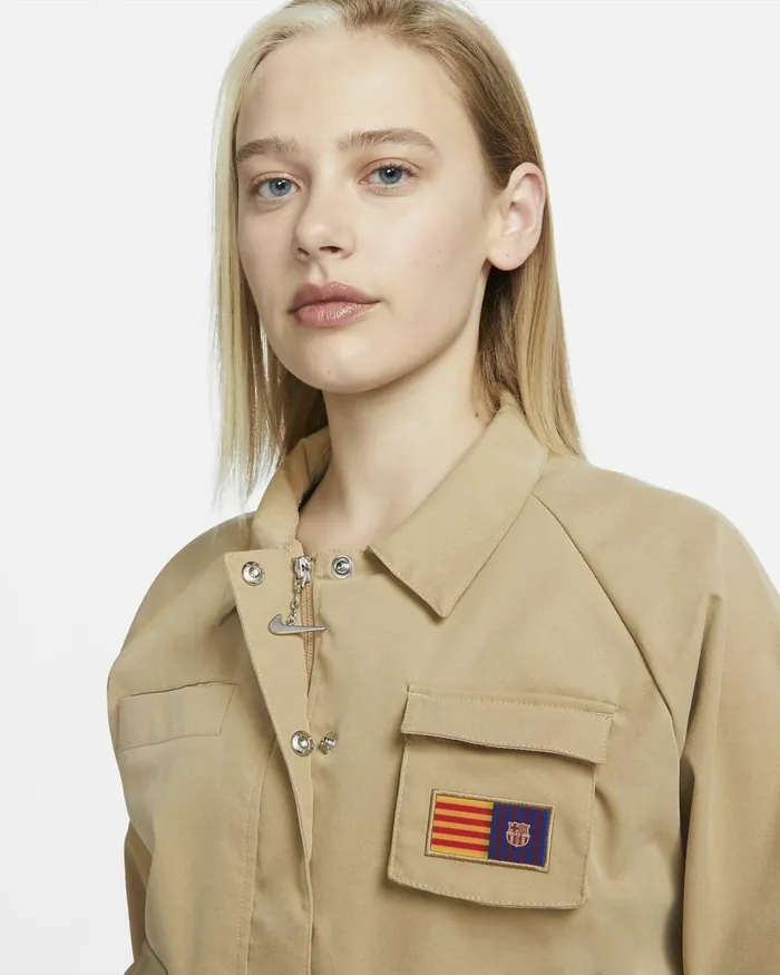 Women Nike All Clothing FC Barcelona Swoosh Desertkhaki